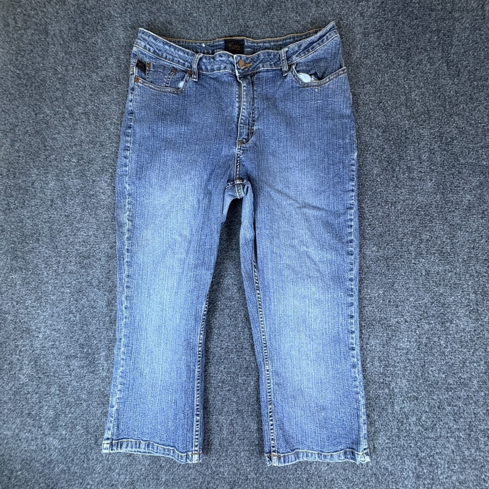 Riders Copper Collection Capri Jeans Women 31x22 Blue Streetwear All Day Comfort